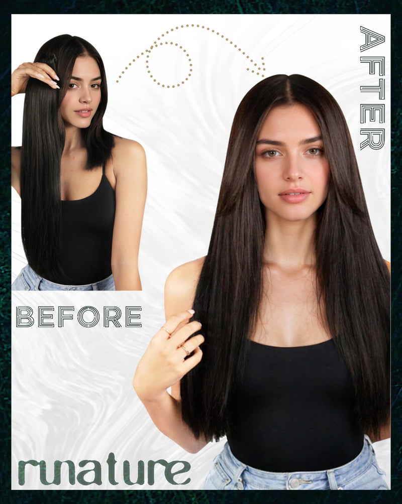 RUNATURE 22 Inch Tape in Hair Extensions Human Hair Ash Brown Highlight Platinum Blonde Hair Extensions Tape in Invisible Straight Tape Ins Human Hair Extensions Blonde Silky Double Sided 50g 20pcs - Image 5